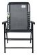 Krzesło ogrodowe składane Trieste - 59 x 95 x 67 cm, czarne