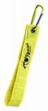 Brelok odblaskowy z karabińczykiem żółty 38 cm dla pieszych