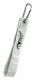 Odblaskowy brelok z karabińczykiem, srebrny, 38 cm