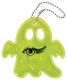 Odblaskowy brelok duch żółty 7x7 cm – bezpieczeństwo dzieci