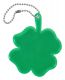 Zielony odblaskowy brelok czterolistna koniczyna dla dzieci