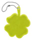 Brelok odblaskowy czterolistna koniczyna żółty 6x7,5 cm