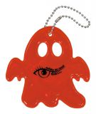 Odblaskowy brelok duch czerwony 7x7 cm dla dzieci i dorosly