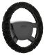 Pokrowiec na kierownicę Smooth - czarny
