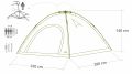 Składany namiot dla 3-4 osób, 280 x 220 x 140 cm