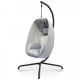 Fotel bujany podwieszany MIADOMODO szary, nośność 160 kg
