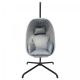 Fotel bujany podwieszany MIADOMODO szary, nośność 160 kg