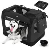 Leopet Skrzynia transportowa dla psów XXL, czarna