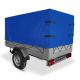 Niebieska plandeka PVC do przyczepki 2075x1150x900 mm