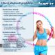 Hula hoop MOVIT masujący z magnesem 103 cm