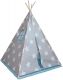 Namiot tipi dla dzieci, niebiesko-szary, z akcesoriami