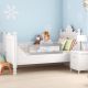 Dziecięca barierka do łóżeczka 102 cm, szary
