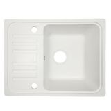 Aquamarin Zlew Granite, 57 x 45 cm, biały