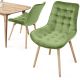 Komplet krzeseł zielone, 2 szt