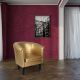 Fotel Chesterfield, 58 x 71 x 70 cm, złoty