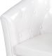 Fotel Chesterfield, 58 x 71 x 70 cm, biały