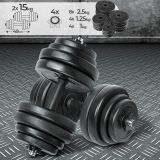 PHYSIONICS  Zestaw hantli 30 kg (2 x 15 kg)