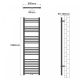 AQUAMARIN Grzejnik łazienkowy pionowy 1600 x 600 mm