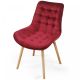 MIADOMODO Zestaw krzeseł do jadalni, czerwone 8 sztuk