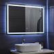 Aquamarin Lustro łazienkowe z oświetleniem LED, 100 x 70 cm