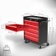 Wózek warsztatowy na kółkach z 5 szufladami, 61 × 77 cm