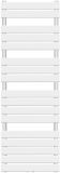 AQUAMARIN Grzejnik łazienkowy pionowy 160 x 60 cm, biały