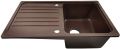 Aquamarin Zlew kuchenny Granite, 76 x 46 cm, brązowy