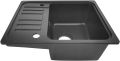 Aquamarin Zlew kuchenny granitowy, 57 x 45 cm, czarny