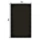 Wodoodporna plandeka z oczkami 5x8 m, czarna, 650g/m², UV