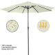 MIADOMODO Parasol z rączką 250 cm, kremowy