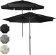 MIADOMODO Parasol z klamką 250 cm, czarny