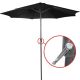 MIADOMODO Parasol z klamką 250 cm, czarny