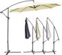 MIADOMODO parasol składany z uchwytem, 300 cm, beżowy