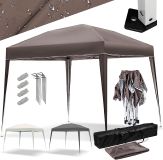 JAGO Namiot ogrodowy, 3 x 3 m, brązowy