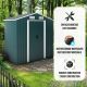 Jago Garden Domek narzędziowy, zielony, 182 x 186 x 118 cm