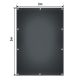 Plandeka wodoodporna PVC 2x3 m 650g/m² antracyt UV