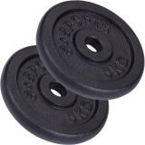Obciążenia żeliwne 10 kg ScSPORTS – 2x5kg, otwór 30/31 mm