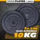 Obciążenia żeliwne 10 kg ScSPORTS – 2x5kg, otwór 30/31 mm