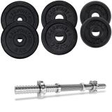 Zestaw hantli 20 kg ScSPORTS żeliwne talerze 30 mm
