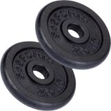 Obciążenia żeliwne 5 kg ScSPORTS, 2x2,5 kg, otwór 30 mm