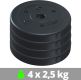 Zestaw obciążeń 10 kg ScSPORTS, 4x2,5 kg, 30 mm