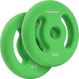 Neoprenowe talerze do hantli 2x4 kg ScSPORTS zielone