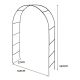 Zestaw 2 ogrodowych łuków do roślin pnących, 240 cm