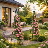 Metalowa podpora ogrodowa do roślin pnących 195 cm