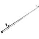 Sztanga do ćwiczeń 140 cm, chrom, z zaciskami, do 50 kg