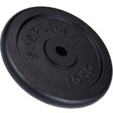 Obciążenie żeliwne 15 kg  ScSPORTS 30/31 mm czarne