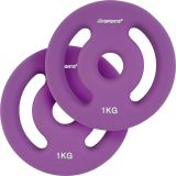 Neoprenowe talerze do ćwiczeń ScSPORTS 2x1 kg fioletowe