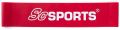 Taśma do ćwiczeń ScSPORTS, lateksowa, 50 cm, czerwona