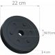 Obciążenia do hantli 30 kg ScSPORTS, plastik, otwór 30 mm