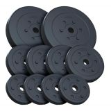 Obciążenia do hantli 30 kg ScSPORTS, plastik, otwór 30 mm